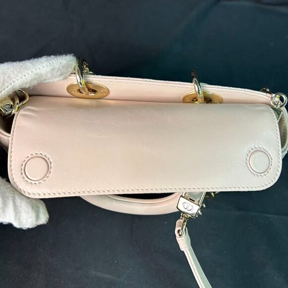 Dior Lady D-Joy Bag – Cream Lambskin with Gold Hardware - Picture 14 of 16